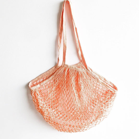 Reusable Apricot Cotton Organic Mesh Bag