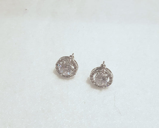 Dainty Stud Crystal Earrings