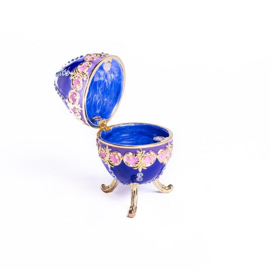 Blue Decorated Faberge Egg
