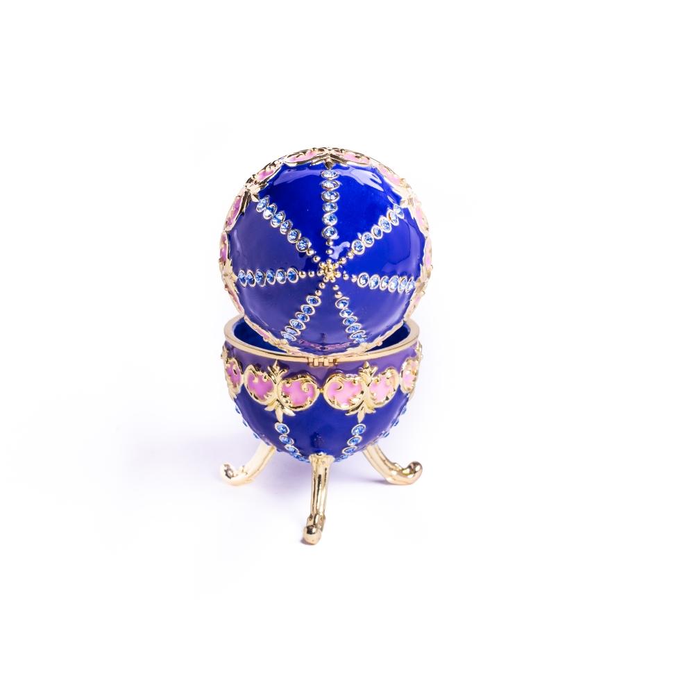 Blue Decorated Faberge Egg