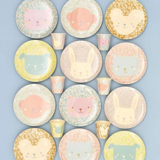 Rice DK | Animal Kids Lunch Plate Teddy Print