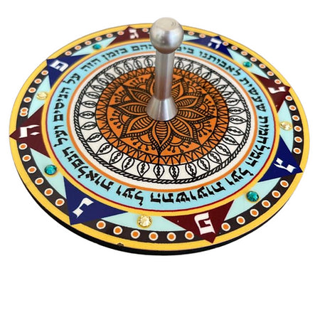 Aluminum Wood Dreidel