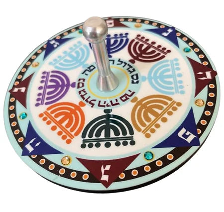 Handmade Aluminum and Wood Dreidels