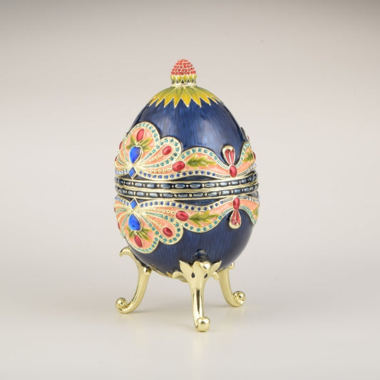 Blue Colorful Russian Egg