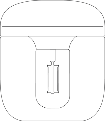 Umage | Acorn אהיל תליון זכוכית שחור