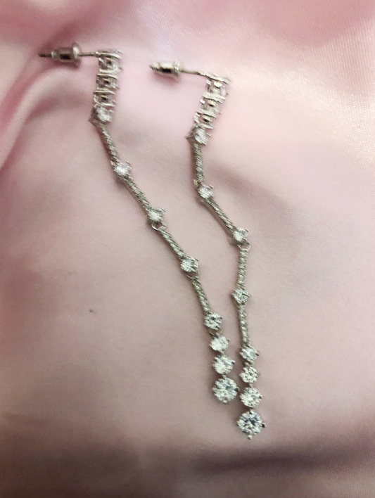 Dot Sprinkles Drop Crystal Earrings