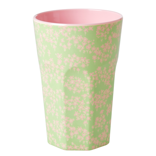 Tall Melamine Cup WITH Flower Field Print