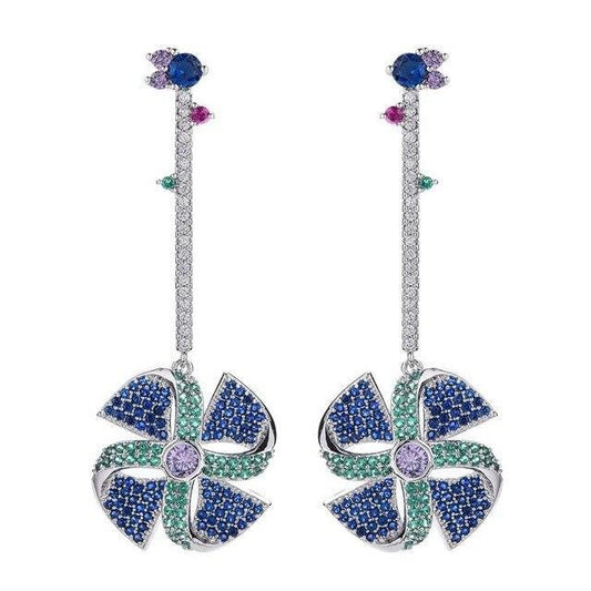 Windmill Drop Earrings