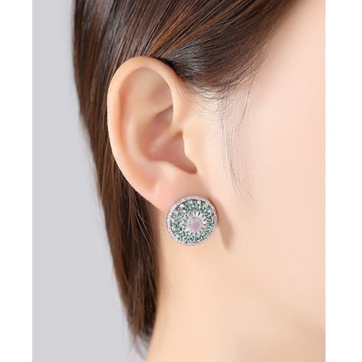 Silver Color Stud Earrings