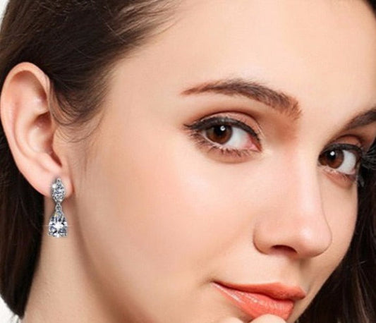 Earrings Marquise Zirconia