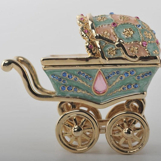 Baby Carriage - trinket box Decor with Unique Design