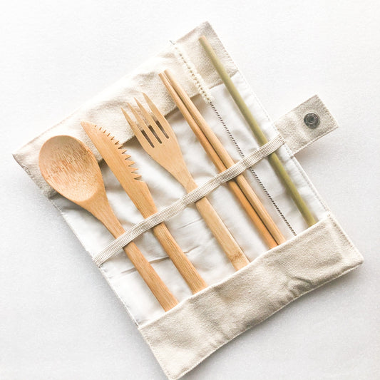 Bamboo Wood Cutlery Set
