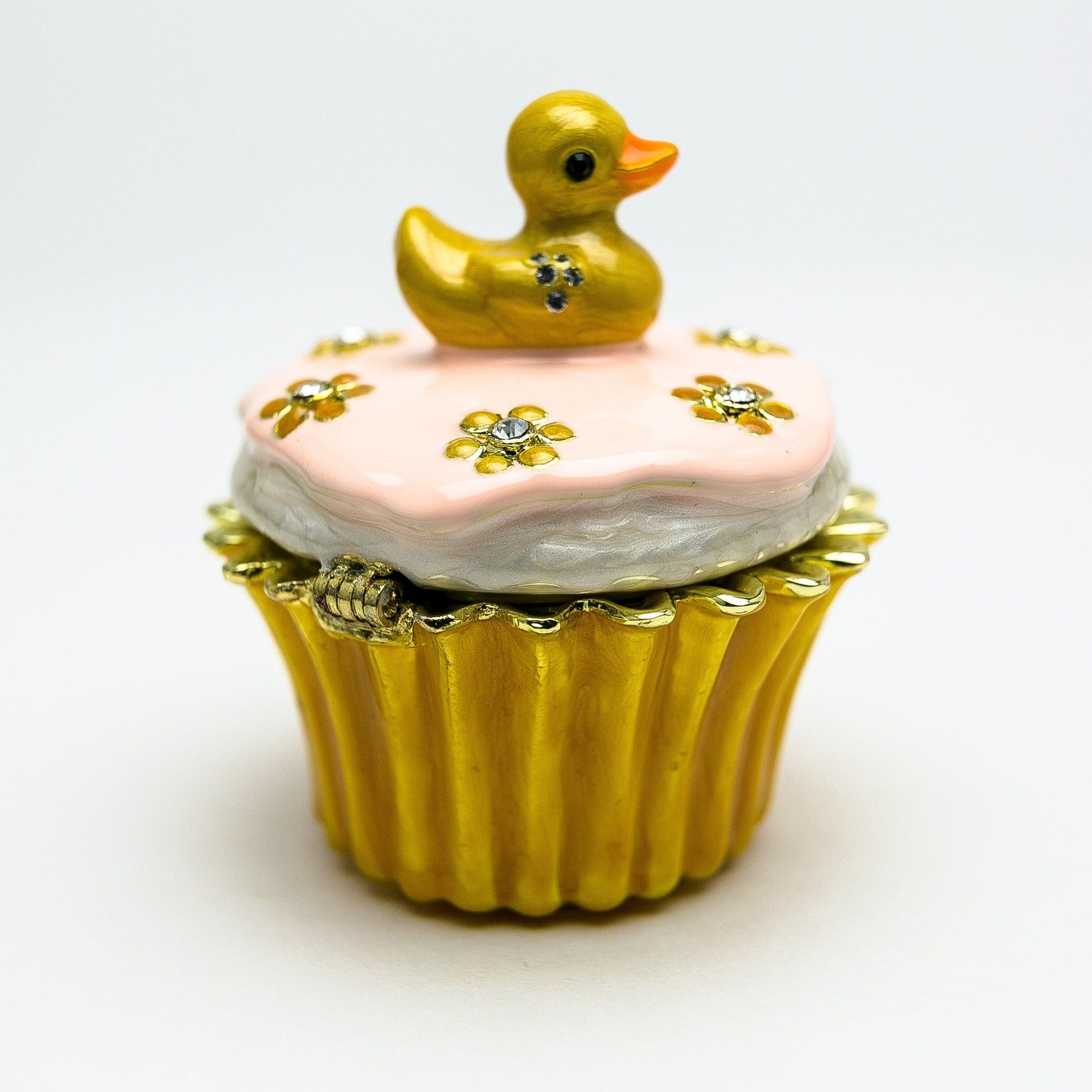 Yellow Duck on Cupcake - Baby Shower Decor with Unique Design