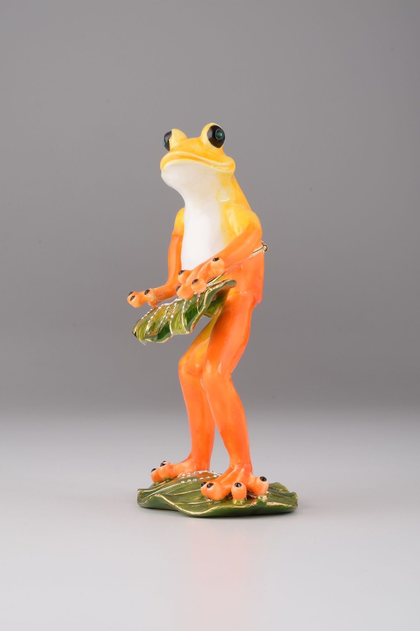 Frog Playing on Keyboards - trinket box Decor with Unique Design