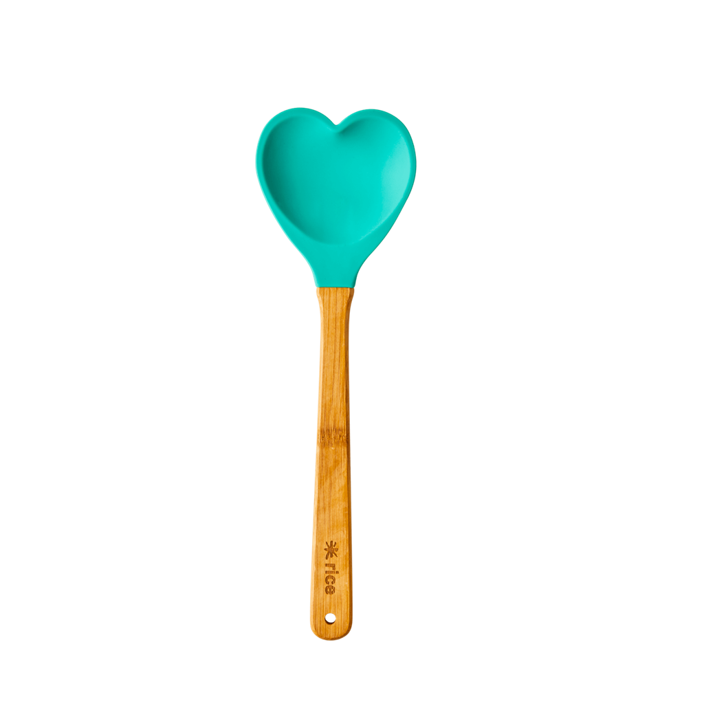 Rice DK Bamboo and Silicone Heart Spatulas