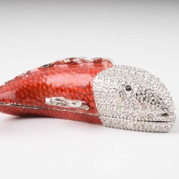 Red & Silver Fish - trinket box Decor with Unique Design