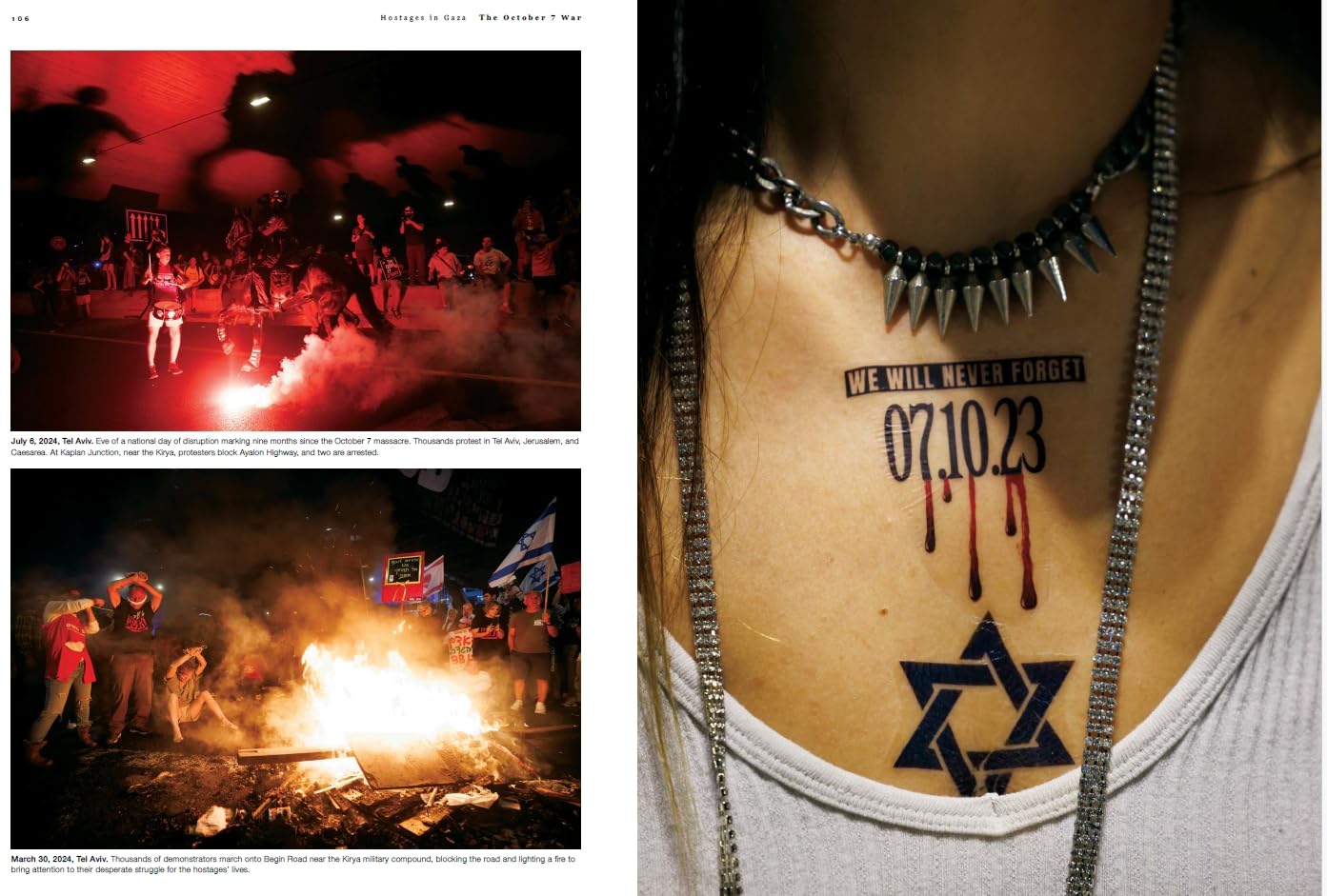 The October 7 War Hardcover Book by photo-journalist Ziv Koren. We wil never forget - 07.10.23