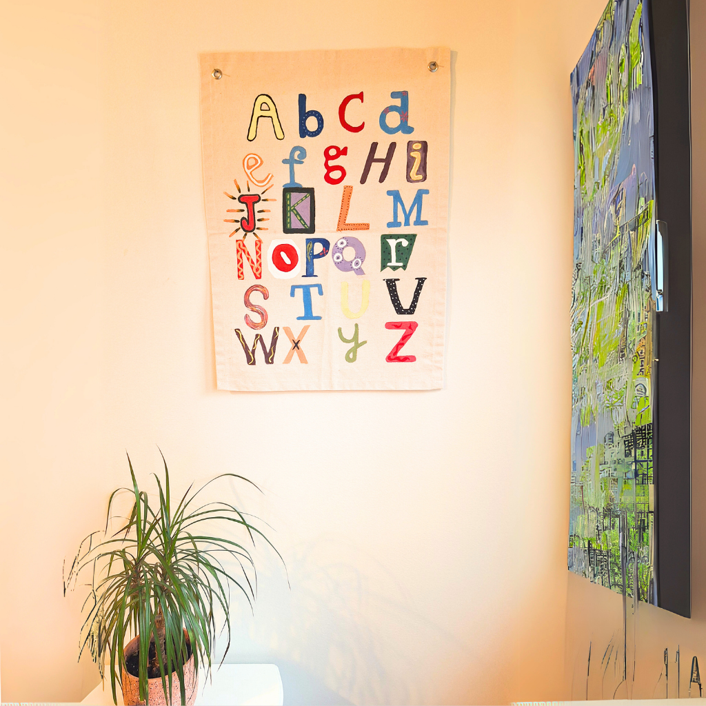 Hand-Painted Alphabet Banner