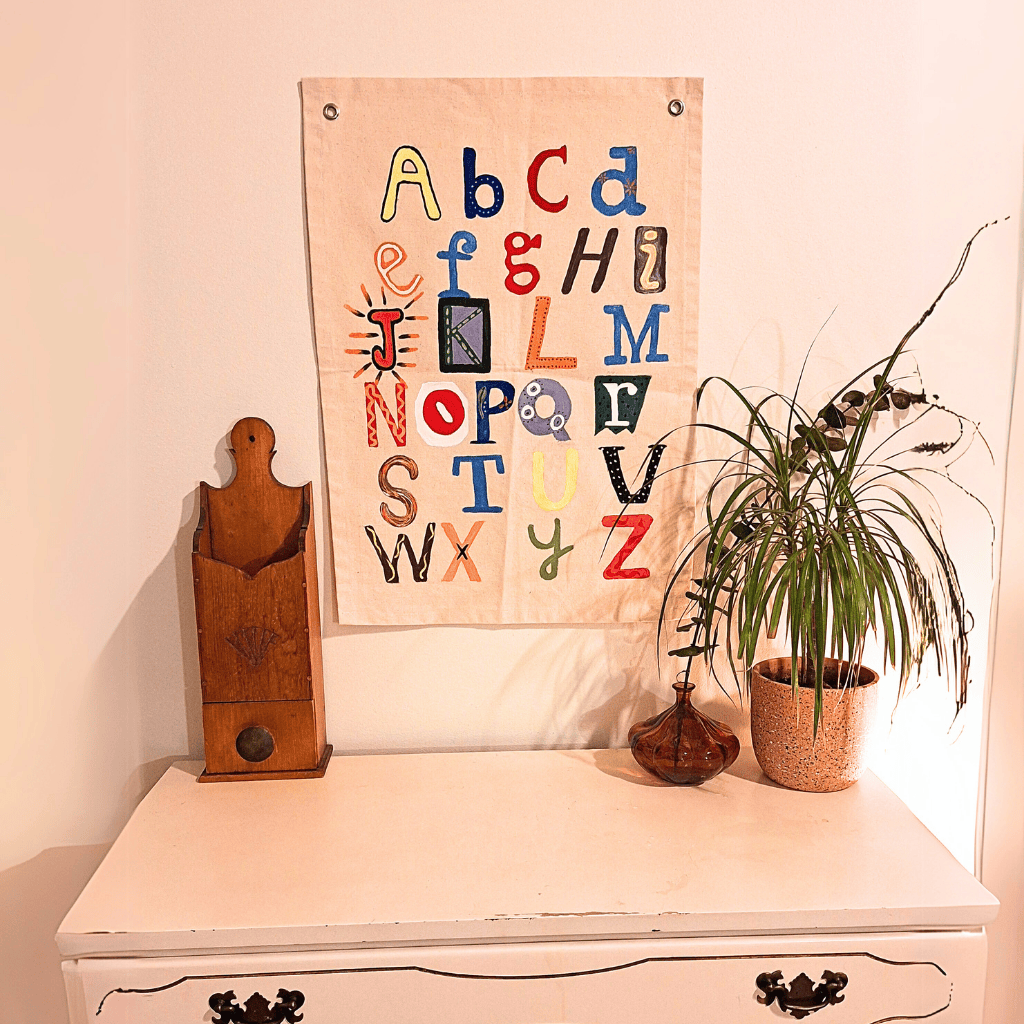 Hand-Painted Alphabet Banner