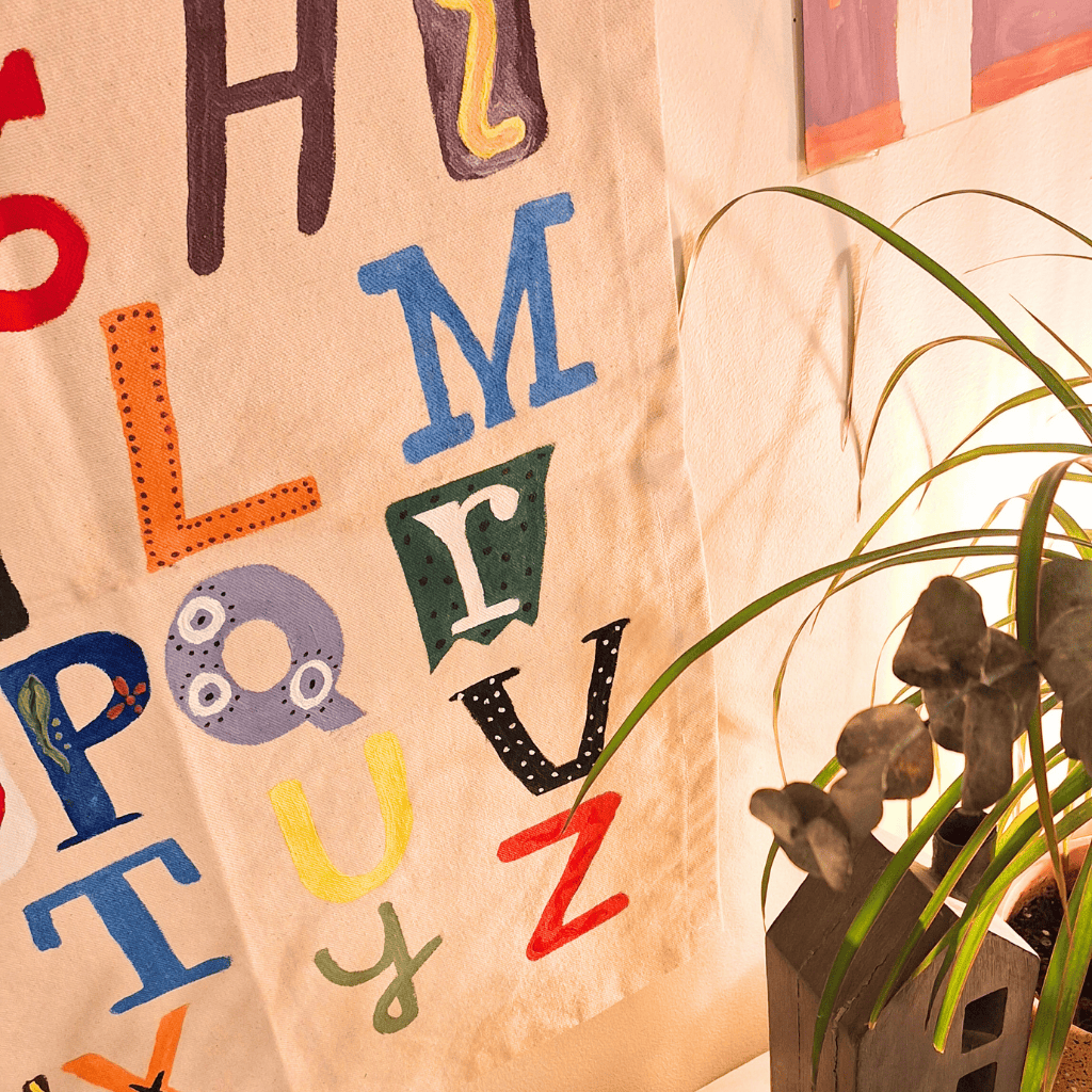 Hand-Painted Alphabet Banner