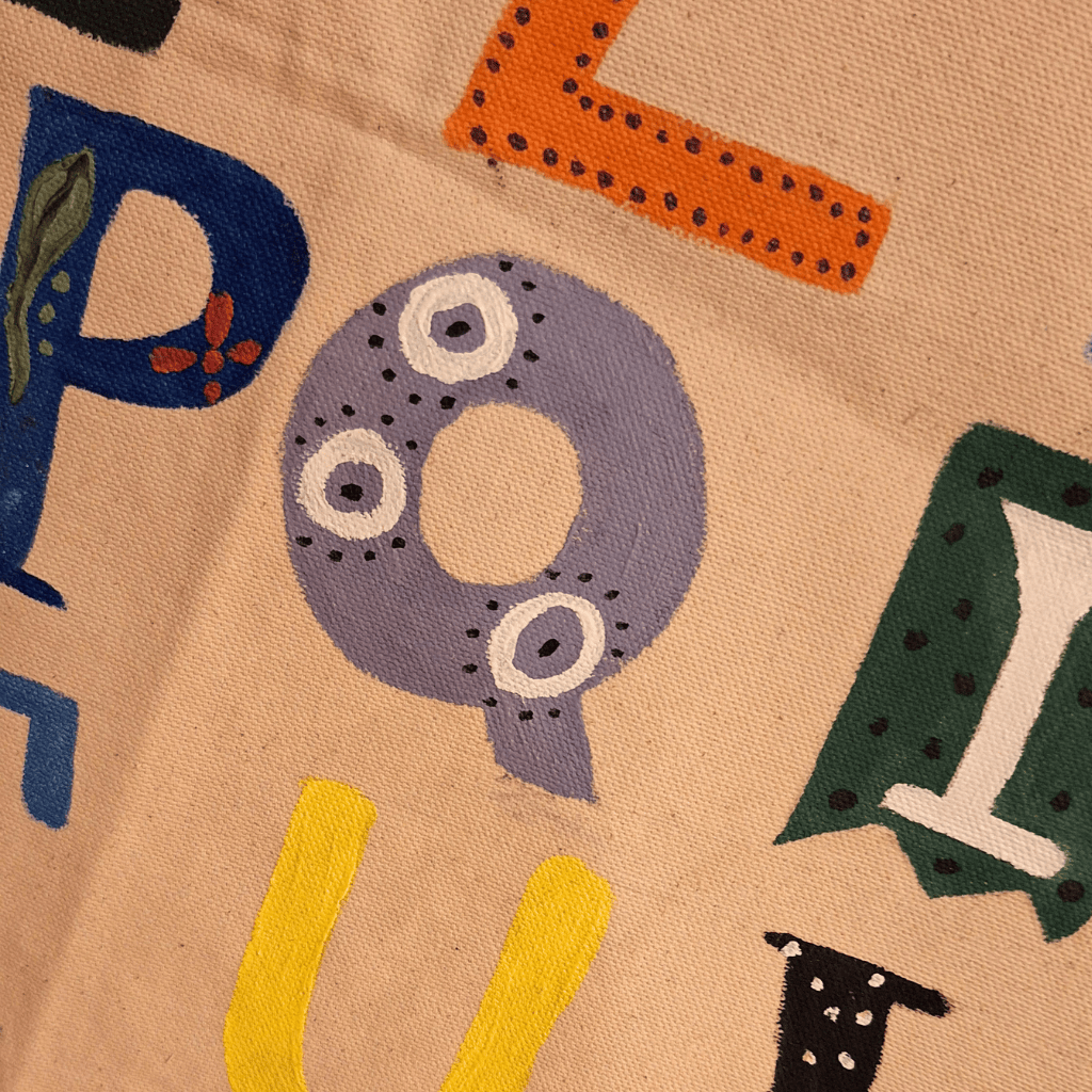 Hand-Painted Alphabet Banner