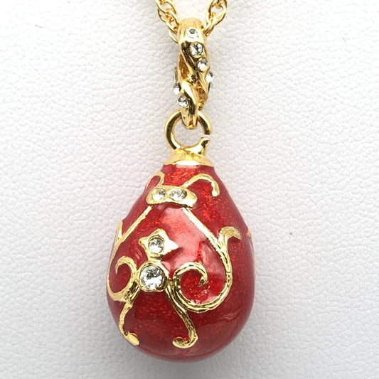 Red Egg Pendant Necklace - jewelry Decor with Unique Design