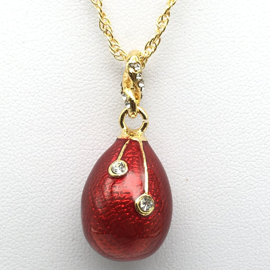 Red Egg Pendant Necklace - jewelry Decor with Unique Design