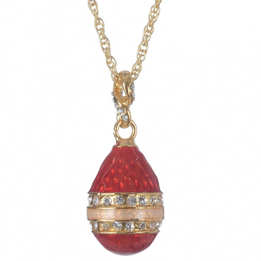 Red Egg Pendant Necklace - jewelry Decor with Unique Design