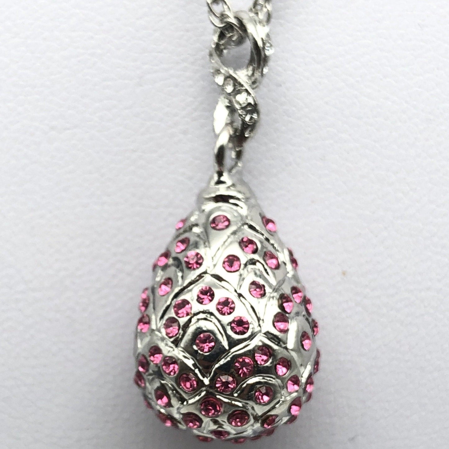 Silver Egg Pendant Necklace - jewelry Decor with Unique Design