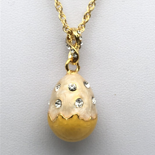 Yellow Egg Pendant Necklace - jewelry Decor with Unique Design