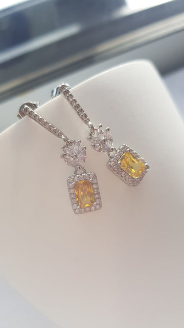 Drop Citron Marquees Earrings