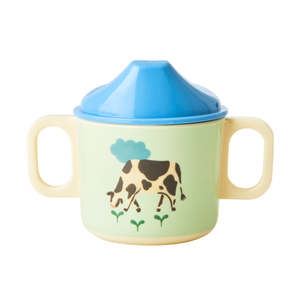 Melamine 2 Handle Baby Cup | Blue Farm - Rice By Rice
