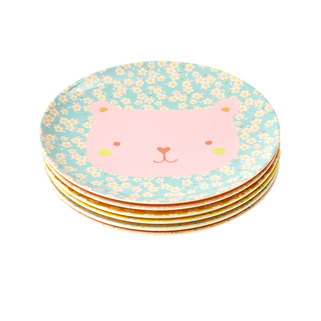 Rice DK | Animal Kids Lunch Plate Cat Print