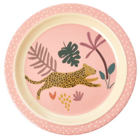 Rice Dk Melamine Kid Jungle Animal Lunch Plate
