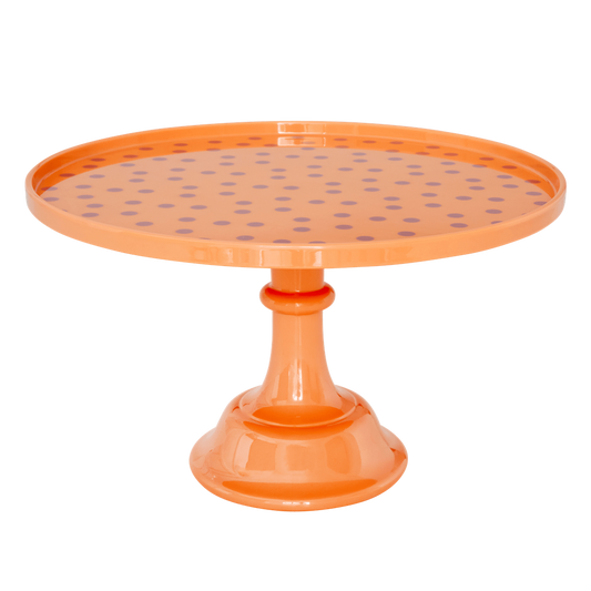 Melamine Cake Stand | Lavender Dots Print - Rice By Rice