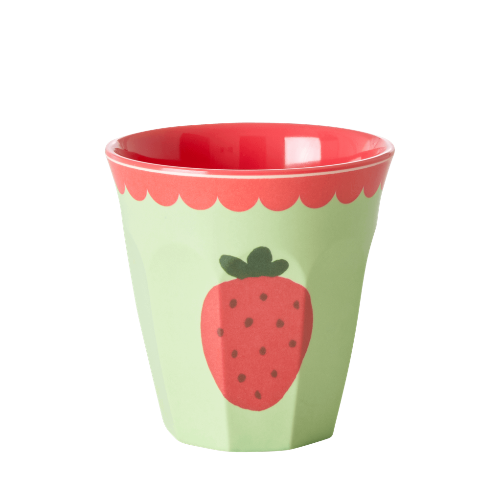 Melamine Kids Cups with Happy Fruits Print - Small - 6 pcs. in Gift Box - Rice By Rice