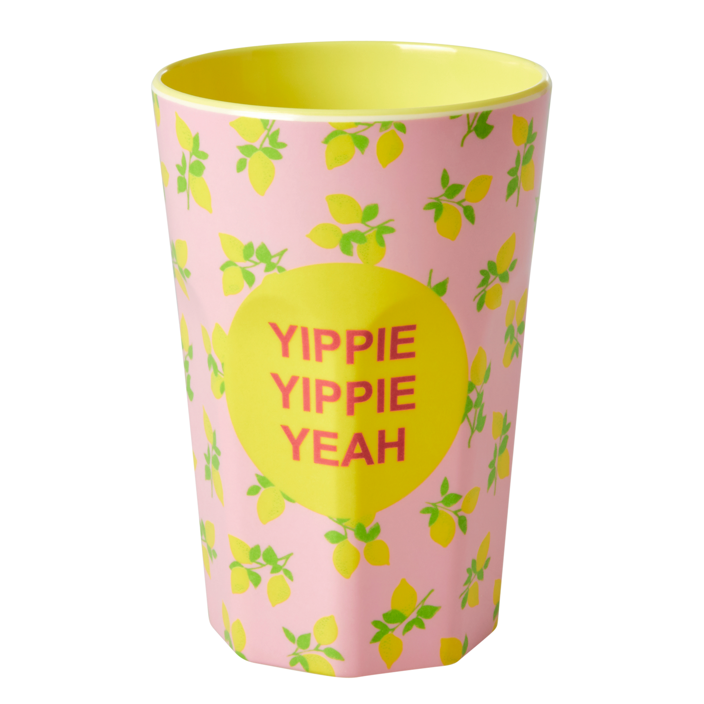 Tall Melamine Cup WITH Lemon Print