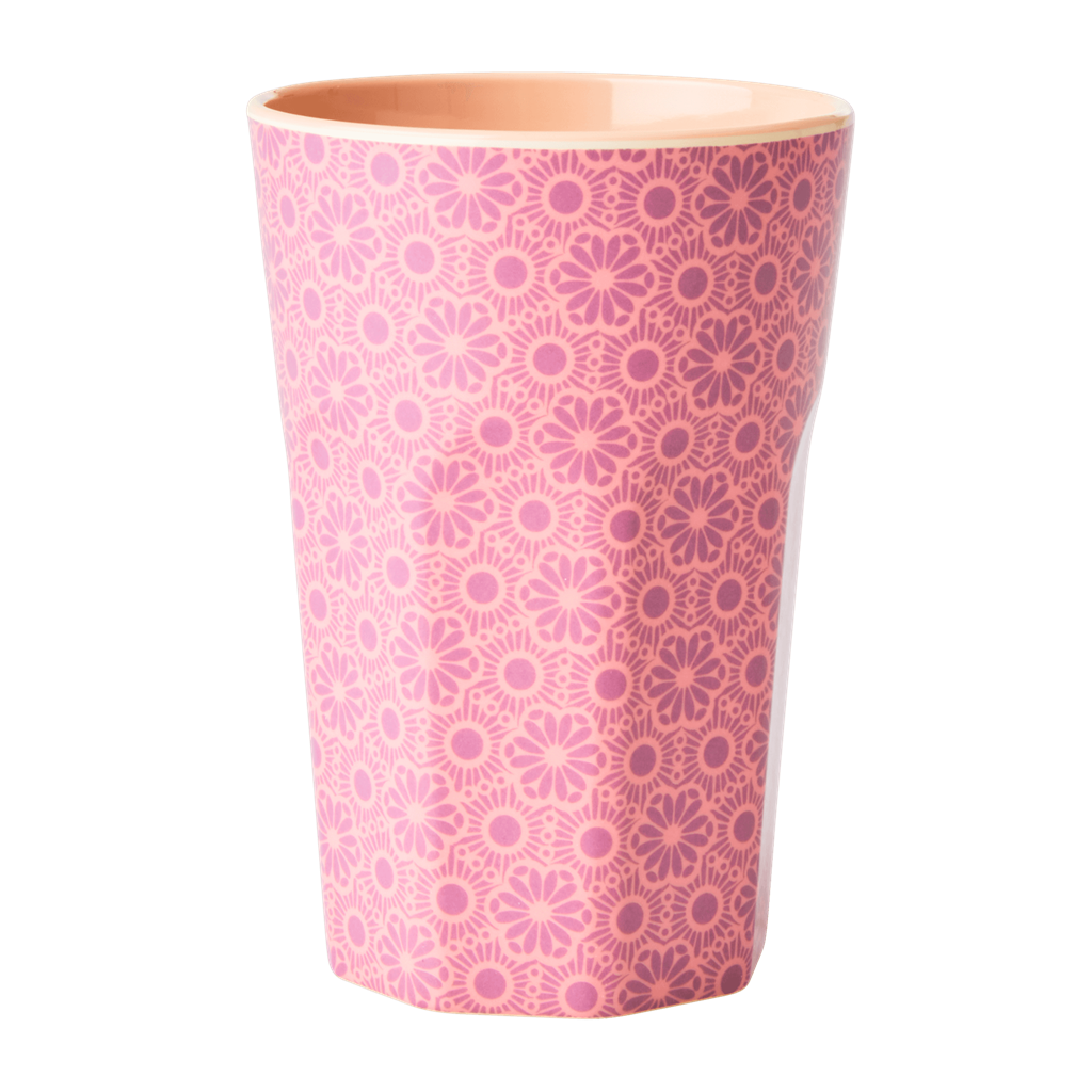 Rice DK Melamine Pink Marrakesh Two Tone Tall Cup