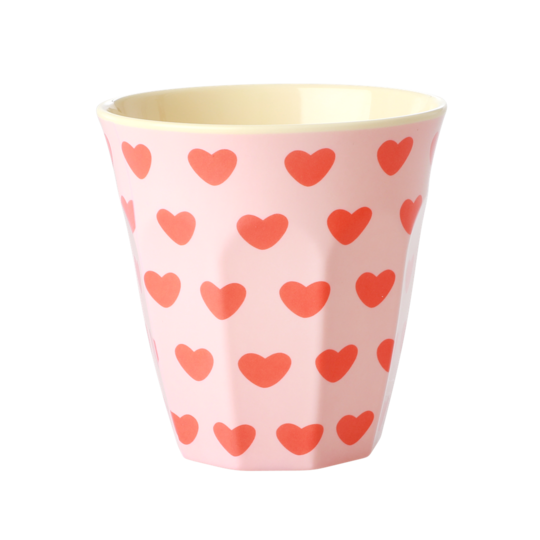Rice DK Two-Tone Melamine Set of 2 Sweet Hearts Cup