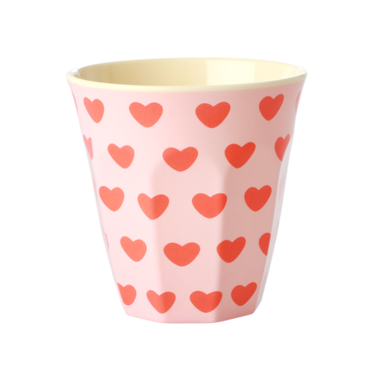 Rice DK Two-Tone Melamine Set of 2 Sweet Hearts Cup