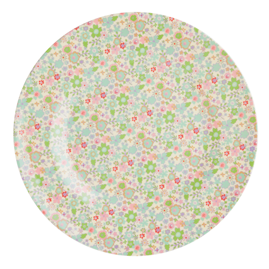 Melamine Dinner Plate | Pastel Fall Floral Print - Rice By Rice