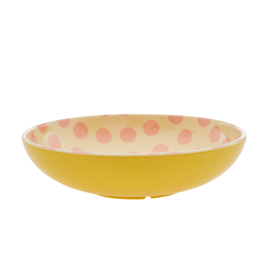 Large Melamine Salad Bowl - Soft Pink - Rice By Rice