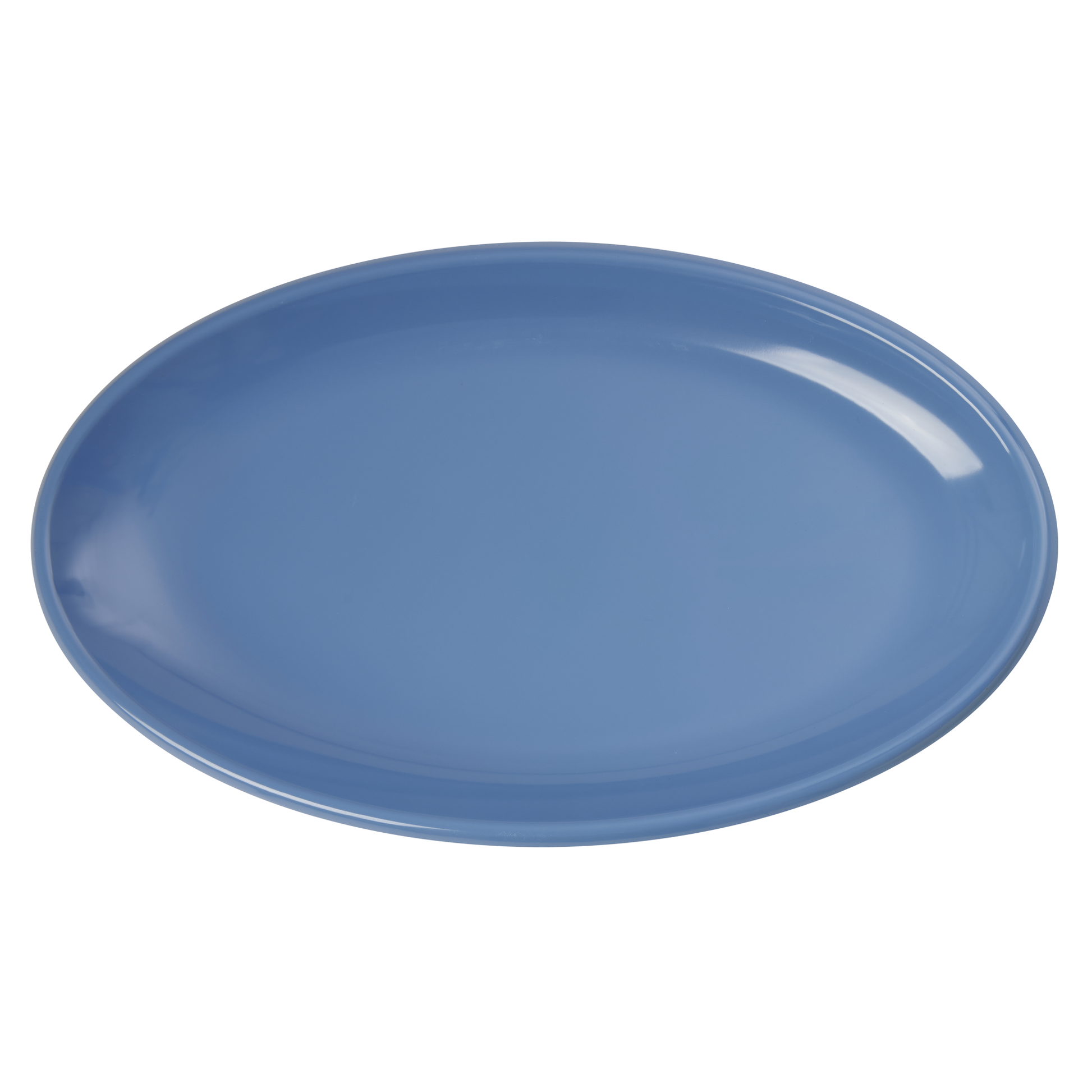 Large Melamine Serving Dish - Dusty Blue - Rice By Rice
