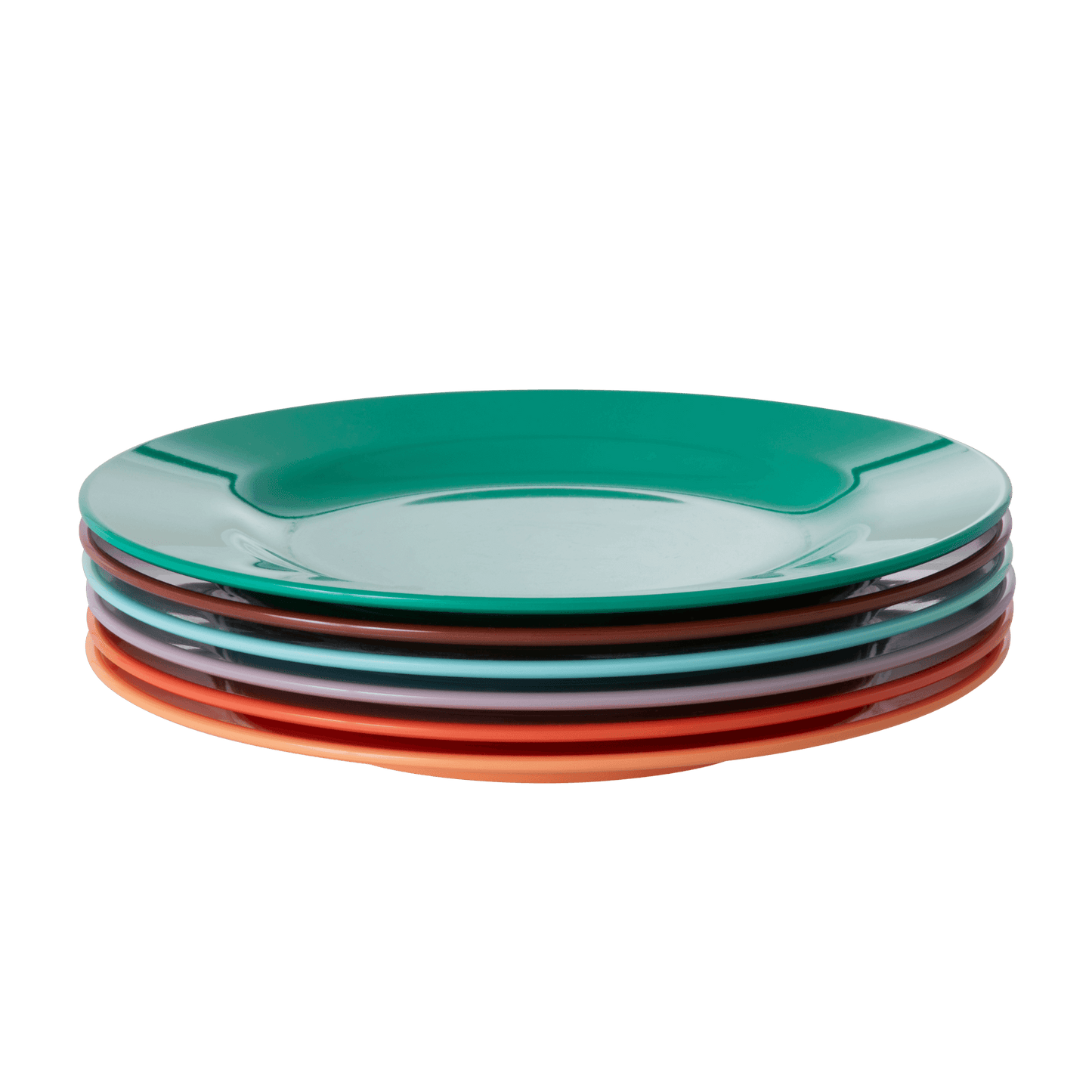 Melamine Lunch Plates in Assorted 'Follow The Call of The Disco Ball' Colors - Set of 6 pcs. - Giftbox - Rice By Rice