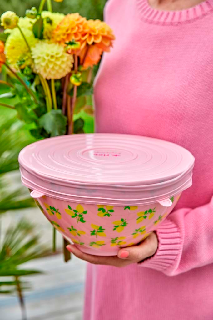 Silicone Lid for Melamine Salad Bowl | Pink - Rice By Rice