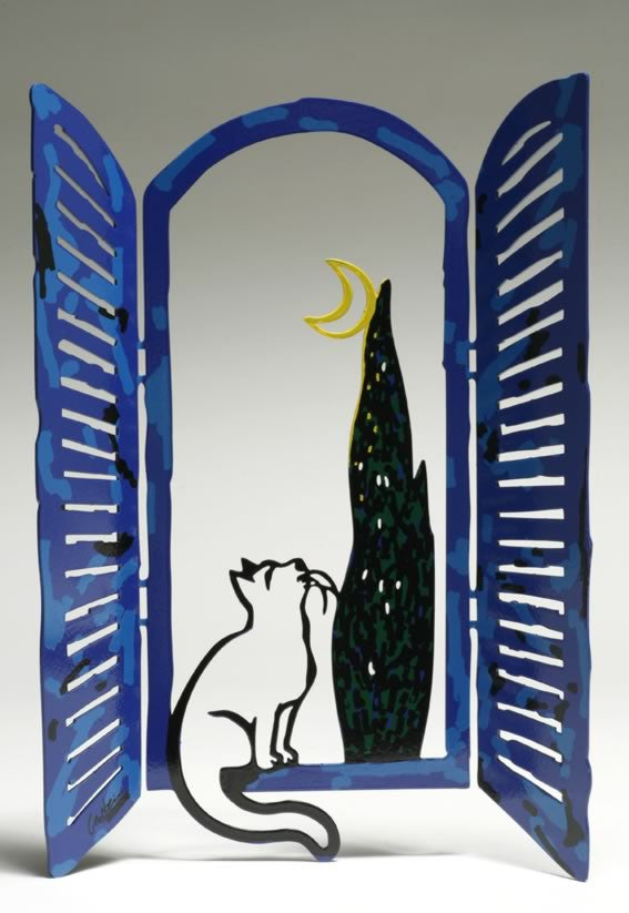 David Gerstein | The Cat & the Moon from the Windows Series Collection | BellaKoola